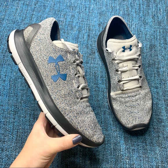Under Armour Speedform Slingride TRI Running Shoes in Gray Blue
